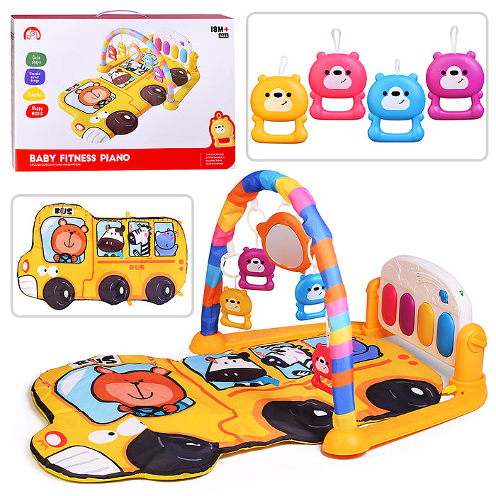 Tapis d'éveil piano Baby Explorer avec hochets suspendus - بساط بيانو للرضع