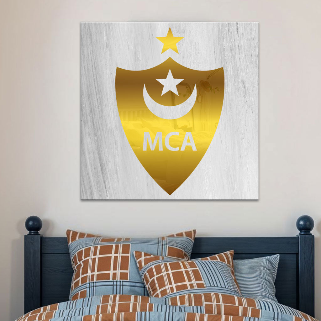 Cadre en Acrylique Effet Gold Miroir Motif Club MCA