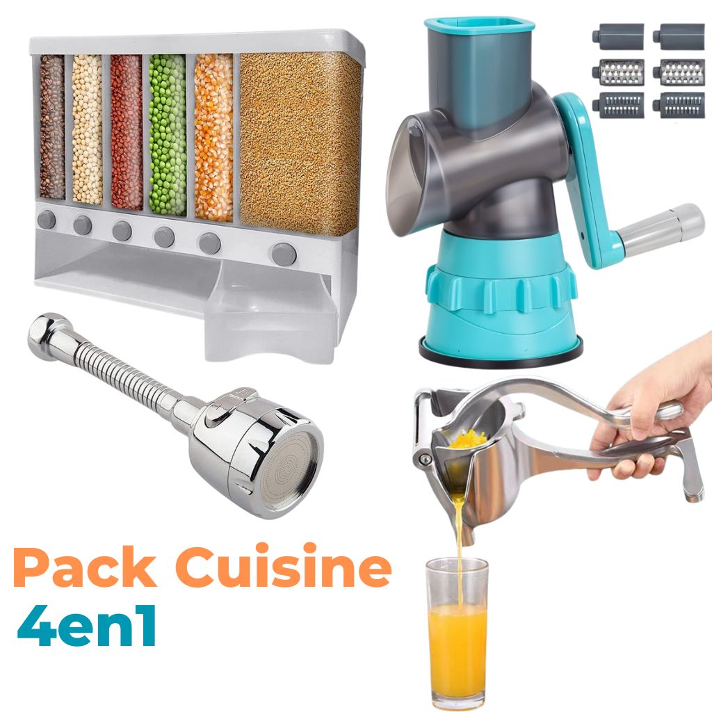 PACK CUISINE 4EN1 - Coupe-légumes
