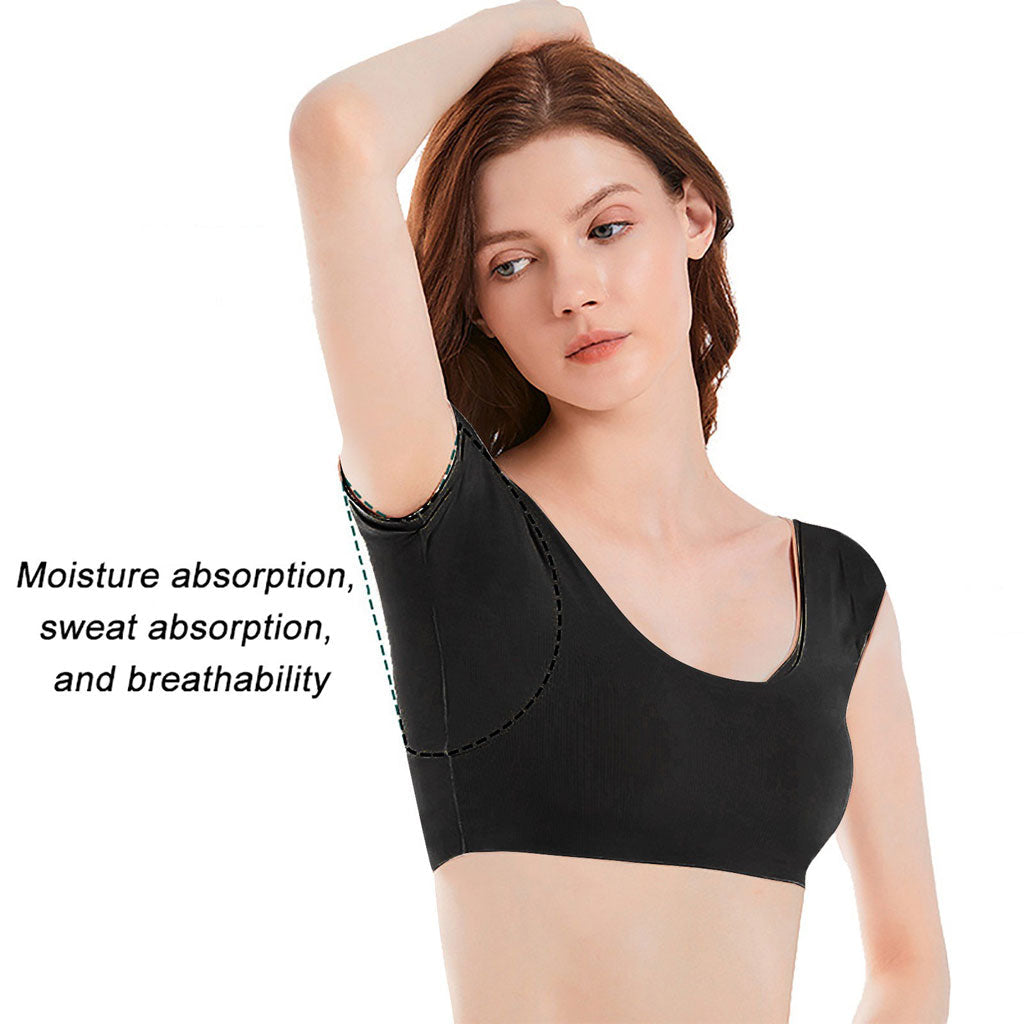 Coussinets de sudation en forme de t-shirt Réutilisables et lavables Pour les aisselles