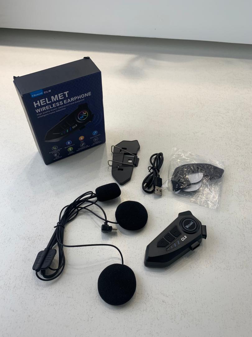 Microphone Casque Moto Sans Fil CL8 Bluetooth 5.3 avec Réduction Intelligente du Bruit – ميكروفون لاسلكي لسائقي الدراجات النارية
