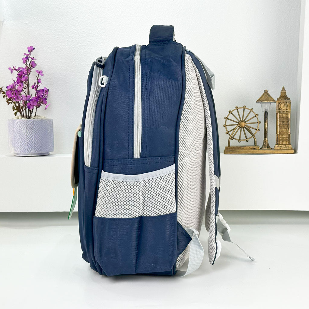 Sac à Dos pour Enfants avec Trousse Assortie KBAG Bleu Nuit V1 – حقيبة ظهر مدرسية للأطفال مع مقلمة أزرق ليلي