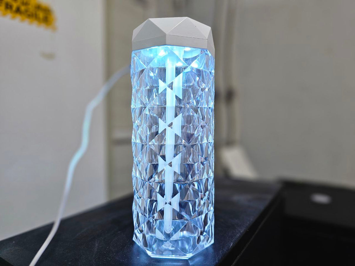 Lampe en cristal avec humidificateur d’air, diffuseur d’arôme, USB 900ml