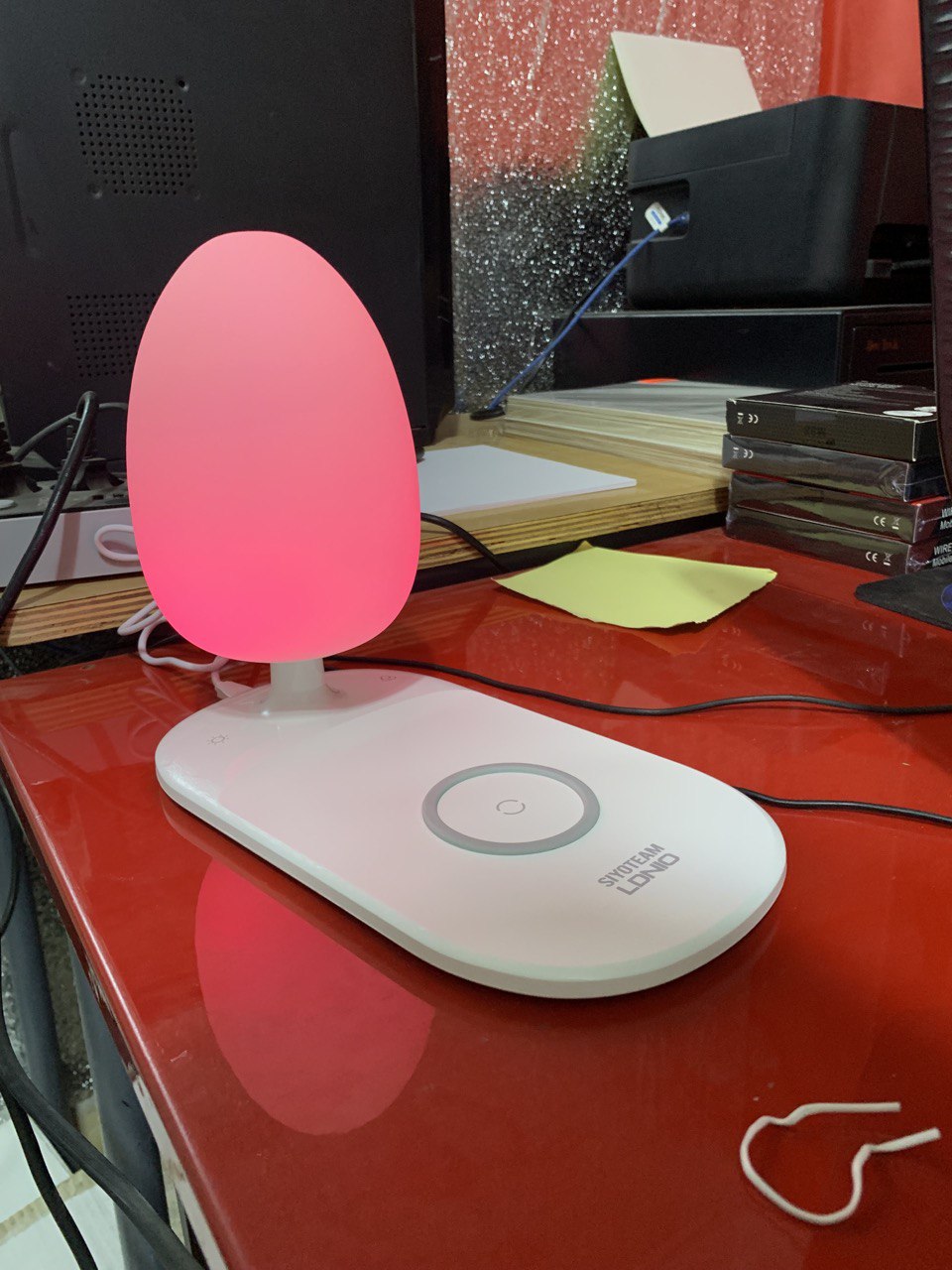 Veilleuse à luminosité réglable, chargeur de téléphone sans fil LDNIO Y3 - تنزوت