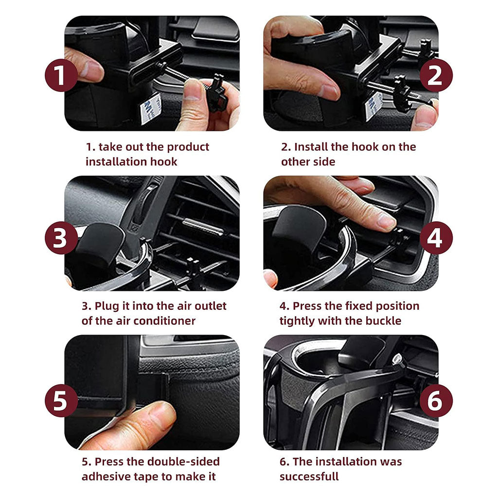 Porte-gobelet et support téléphone multifonction 2 en 1 pour voiture – حامل هواتف ومشروبات في السيارة