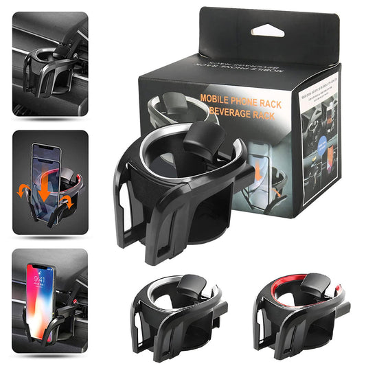 Porte-gobelet et support téléphone multifonction 2 en 1 pour voiture – حامل هواتف ومشروبات في السيارة