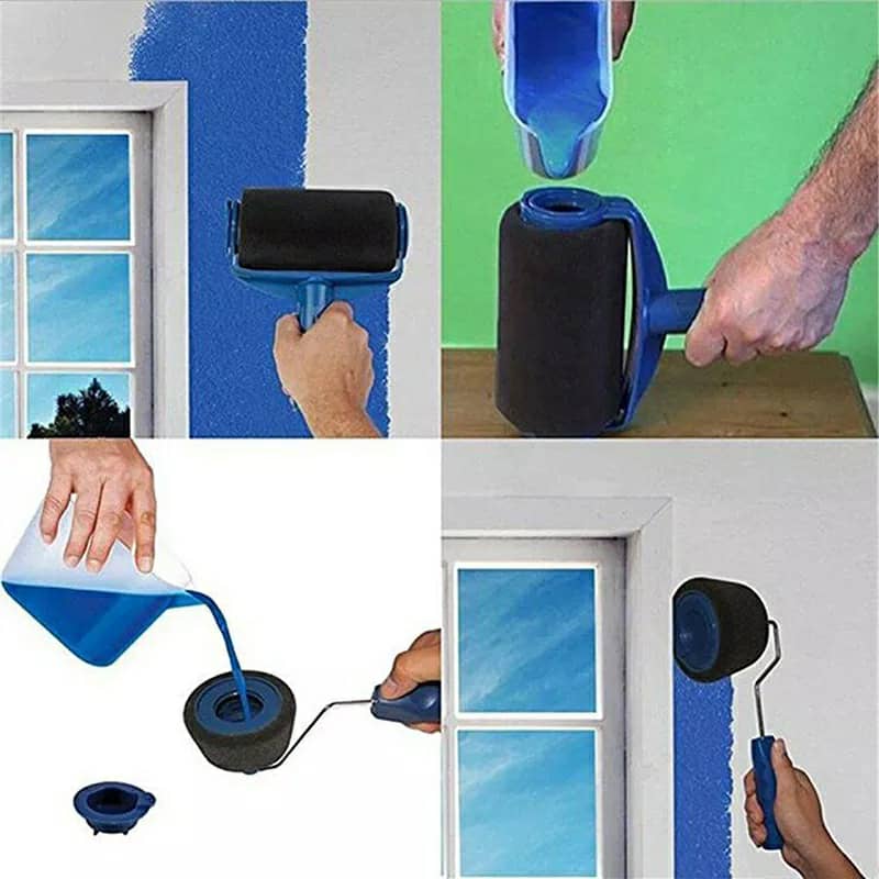 kit Rouleau de peinture mural 7 pièces multifonctionnel