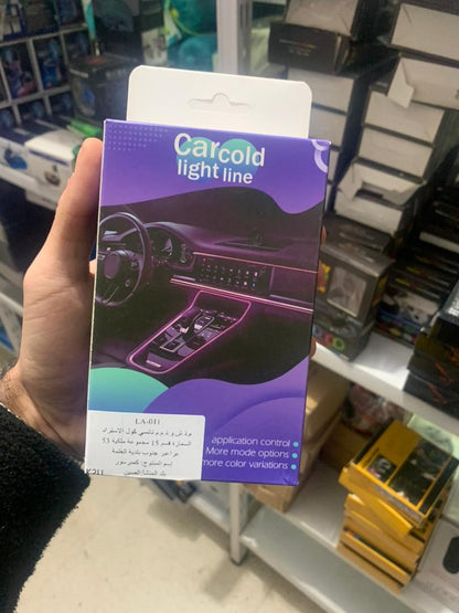 Bande lumineuse Fibre optique Led fluo RGB USB pour intérieur de voiture
