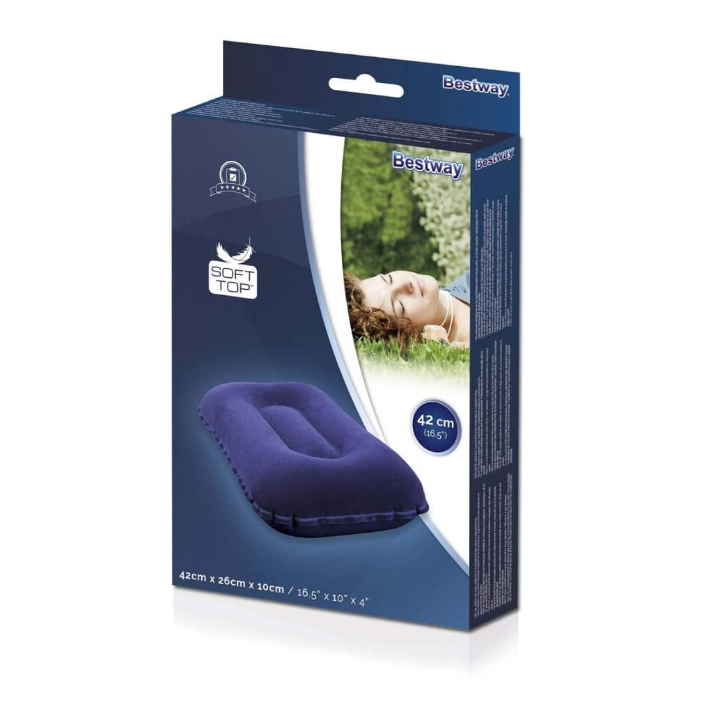 Oreiller Gonflable Confortable de Camping et Voyage Bestway 67121