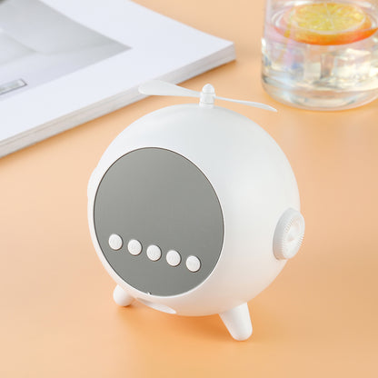Réveil Numérique à Miroir Rechargeable avec Haut-parleur Portable Bluetooth 5.0