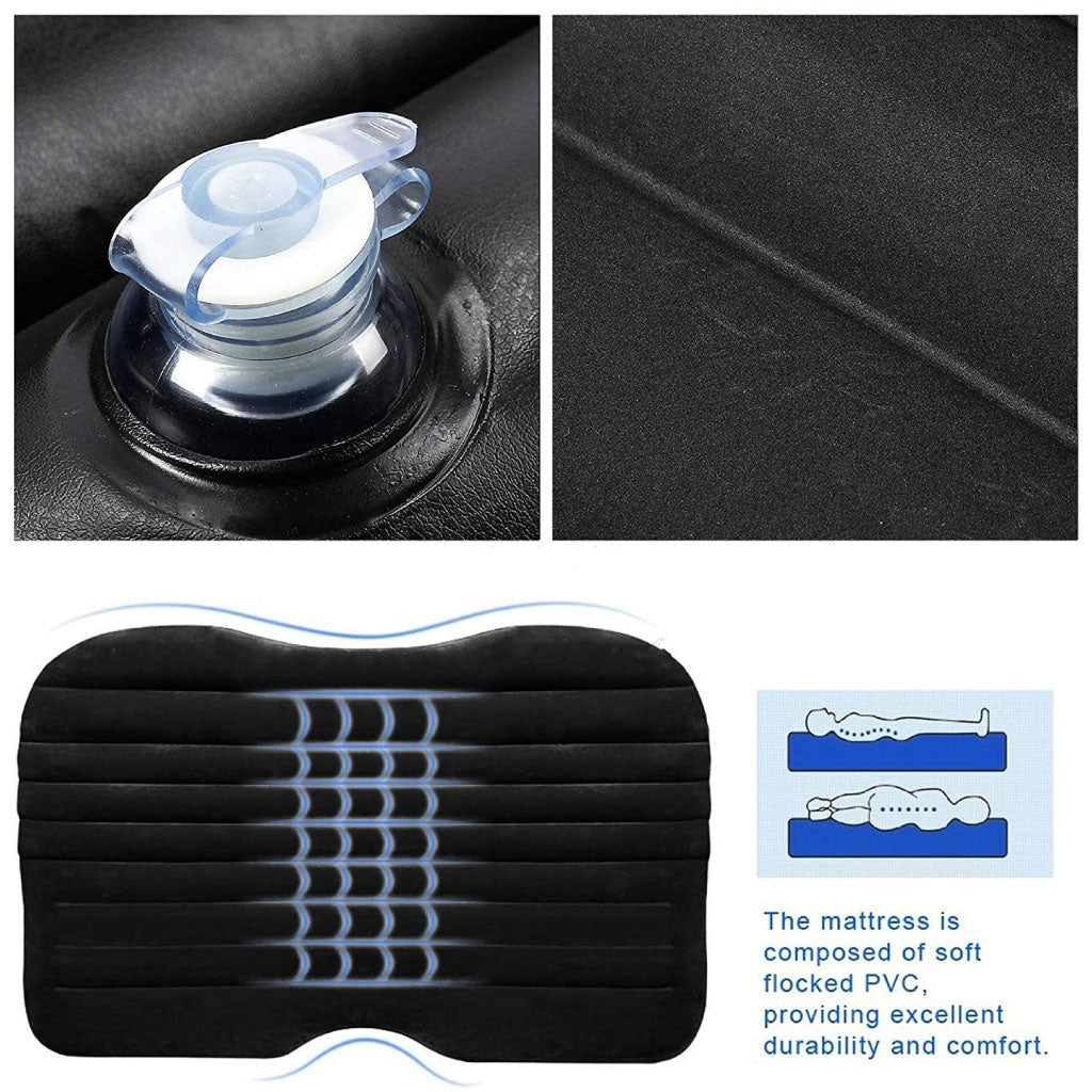 Lariz Matelas Gonflable Pour Voiture Avec Pompe 135x88x45 cm V2