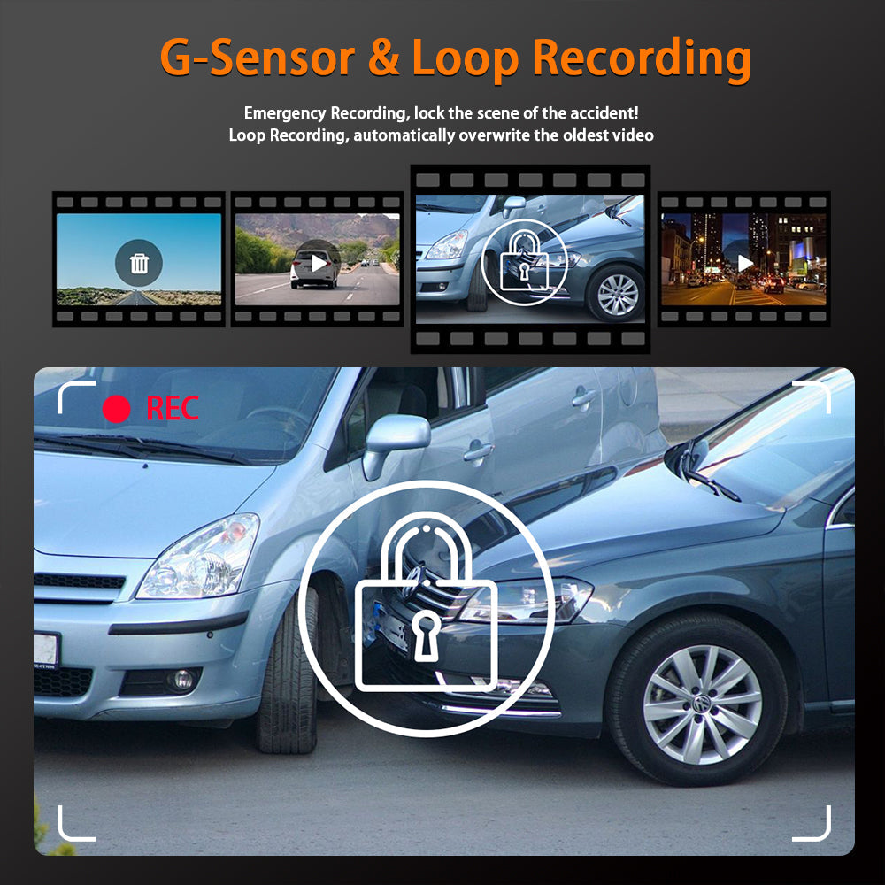 Caméra Dashcam 4 Canaux Enregistreur de Conduite Multi-Angles WiFi - كاميرا قيادة 4 قنوات مع واي فاي وتغطية شاملة للسيارة