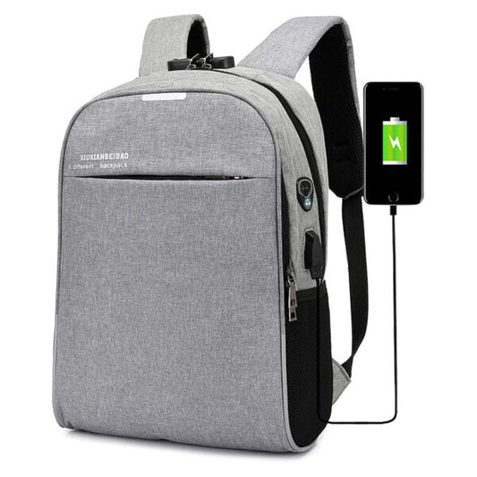 Sac à dos Bicolore Style Coréen Unisexe 127772-3 Gris – محفظة ظهر للكبار رمادي تنزوت