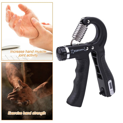 Kit de renforcement de la poignée (5 Pieces) entraîneur de force de préhension, entraînement de l'avant-bras, réglables, renforcement des doigts,