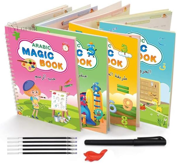 PACK Sac à dos Mignon PAW PAW + MAGIC BOOK طقم 4 كتب لتعليم الأطفال