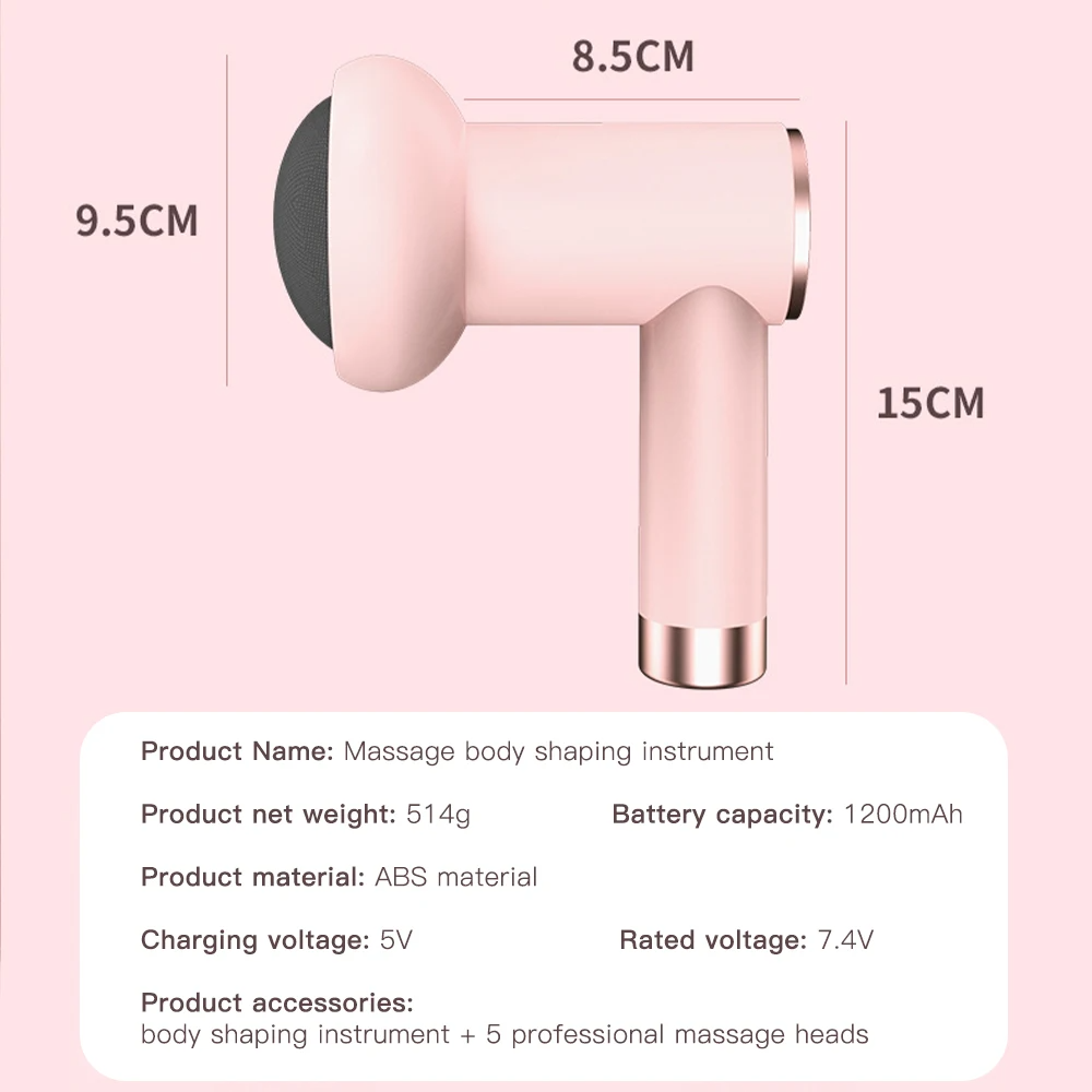 Machine de sculpture Ligne sans fil avec 5 têtes de massage
