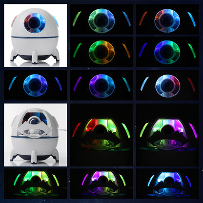 Humidificateur d'air électrique Spacecraft avec lumière LED