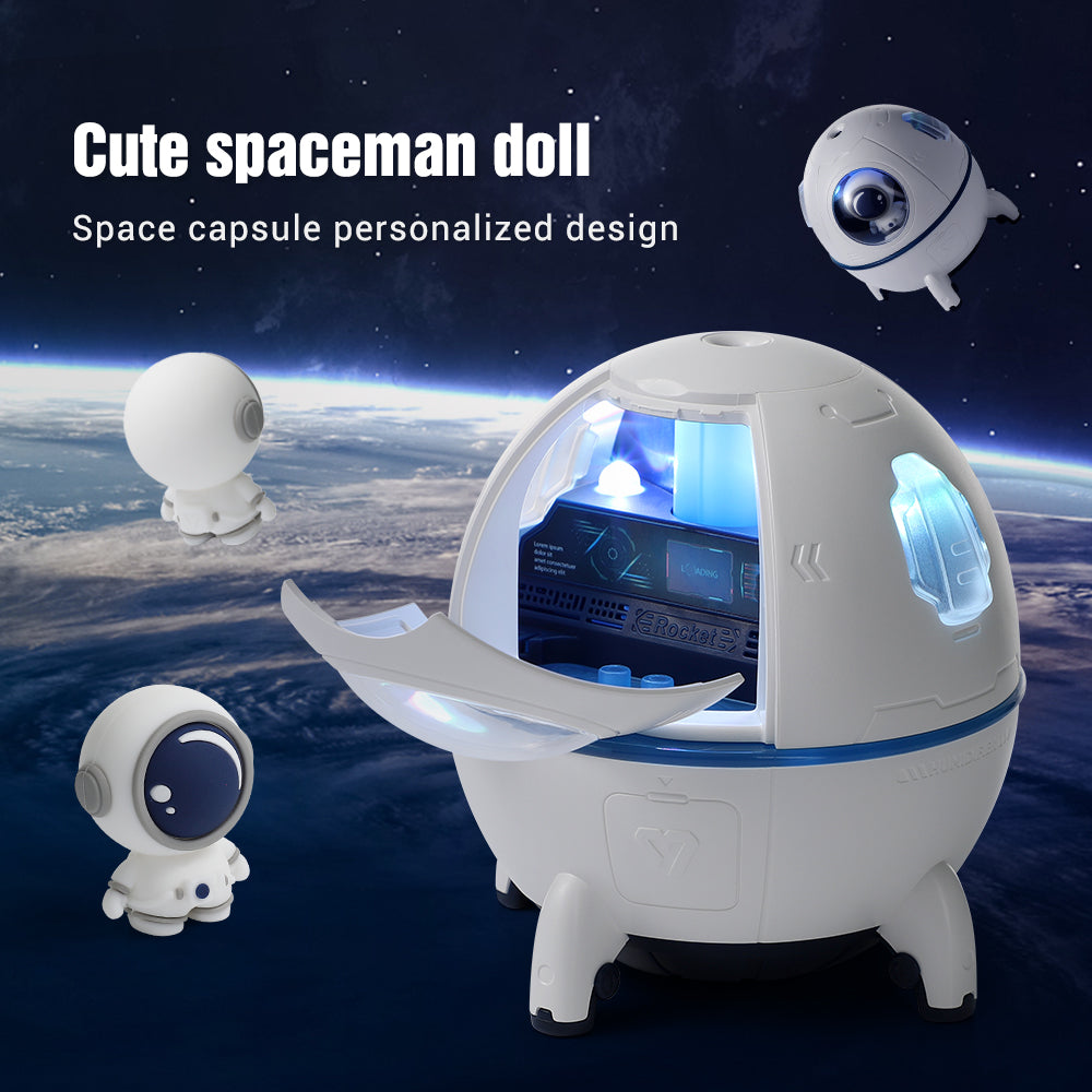 Humidificateur d'air électrique Spacecraft avec lumière LED
