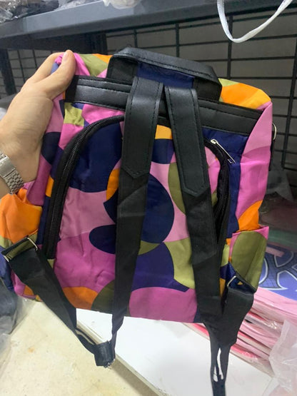 Sac à dos oxford Antivol étanche pour femmes – multicouleur – حقيبة ظهر أكسفورد مقاومة للماء ومضادة للسرقة للنساء