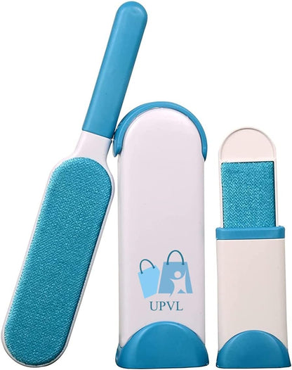 Brosse double face pour enlever les poils d’animaux, la poussière et les peluches, vêtements, meubles, canapé, tapis – فرشاة لإزالة شعر الحيوانات