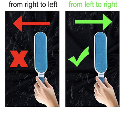 Brosse double face pour enlever les poils d’animaux, la poussière et les peluches, vêtements, meubles, canapé, tapis – فرشاة لإزالة شعر الحيوانات