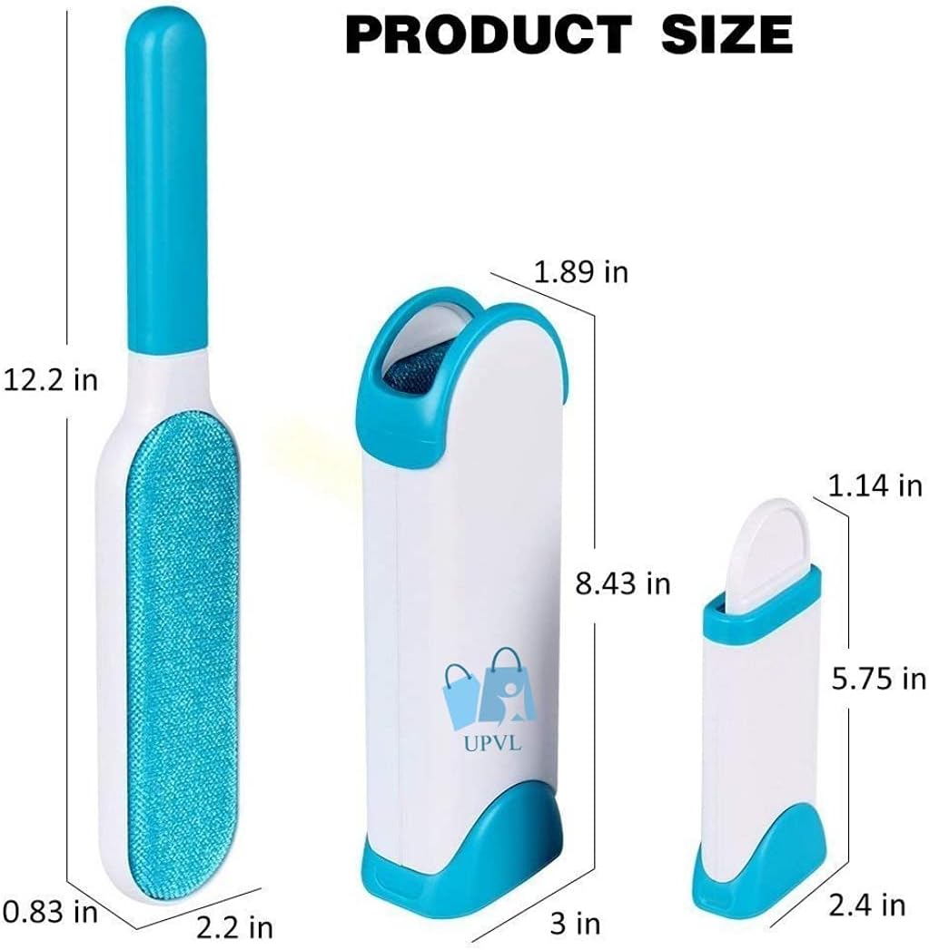 Brosse double face pour enlever les poils d’animaux, la poussière et les peluches, vêtements, meubles, canapé, tapis – فرشاة لإزالة شعر الحيوانات