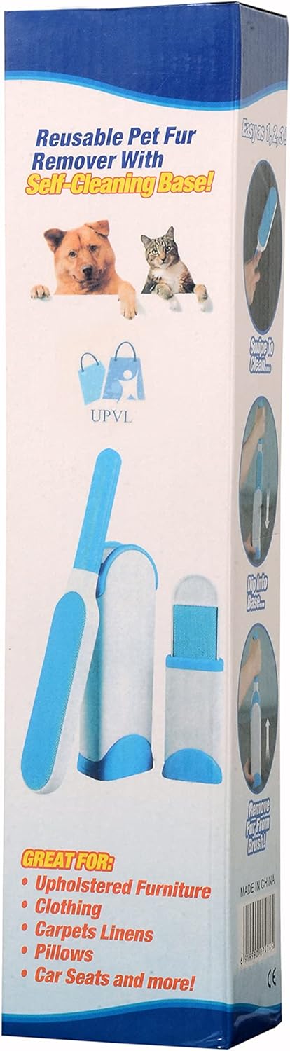 Brosse double face pour enlever les poils d’animaux, la poussière et les peluches, vêtements, meubles, canapé, tapis – فرشاة لإزالة شعر الحيوانات