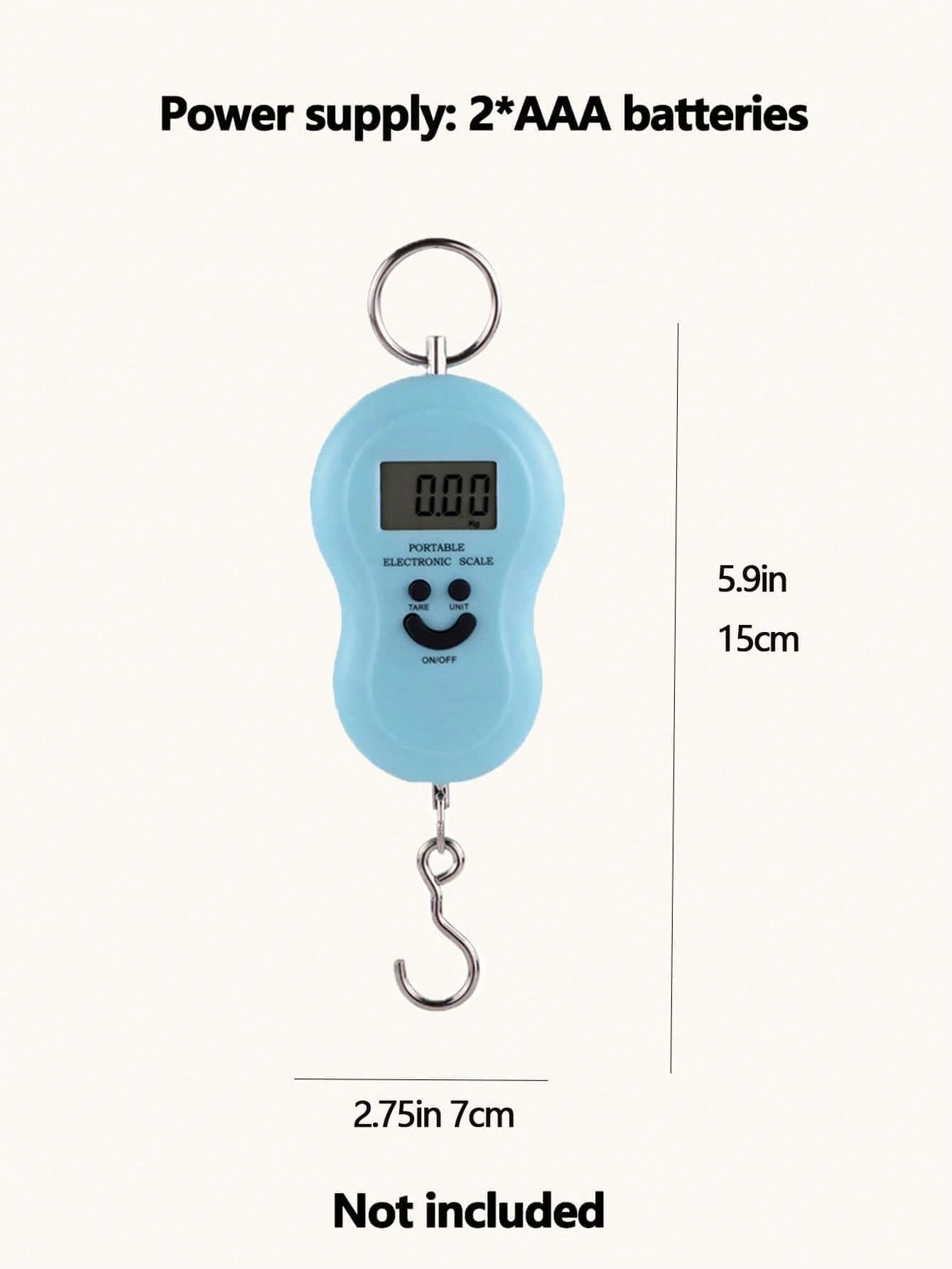 Balance a Crochet Pour Baguages et pèche 50Kg Ecran Numérique