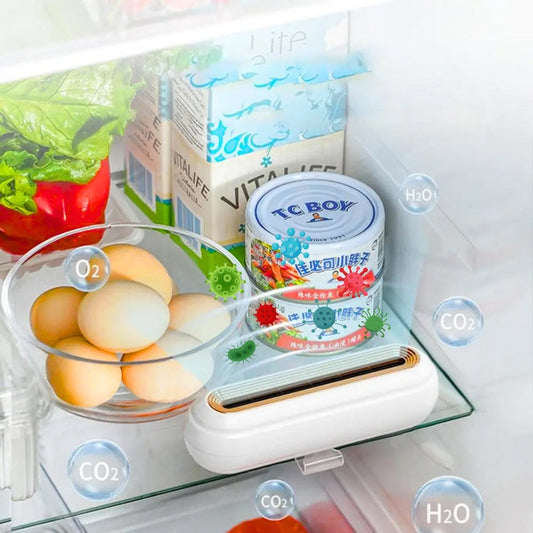 Purificateur d'air pour réfrigérateur et stérilisateur , désodorisant , garde les aliments et la fraîcheur منقي ومعقم هواء الثلاجة، ومزيل الروائح