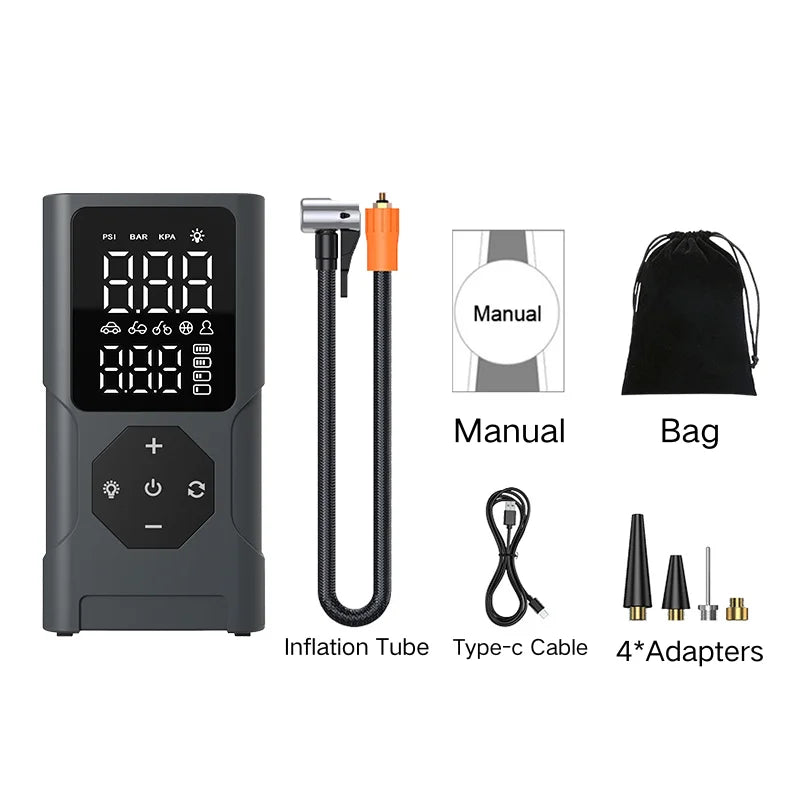 Compresseur d'air portable Fast Air Pump Rechargeable sans fil 150 PSI - جهاز ضغط عجلات محمول