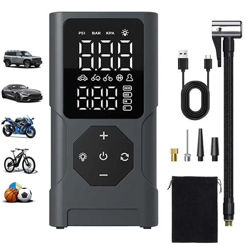 Compresseur d'air portable Fast Air Pump Rechargeable sans fil 150 PSI - جهاز ضغط عجلات محمول