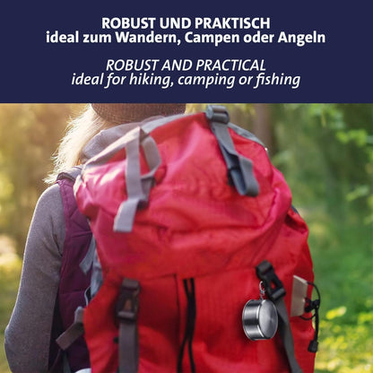 Mug de camping pratique idéal pour les boissons avec crochet de suspension - كوب مشروبات قابل للطي