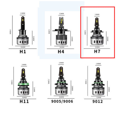 Kit Lampe de phare H7 F10 Super LED 6500K - مصابيح إضاءة أمامية للسيارات