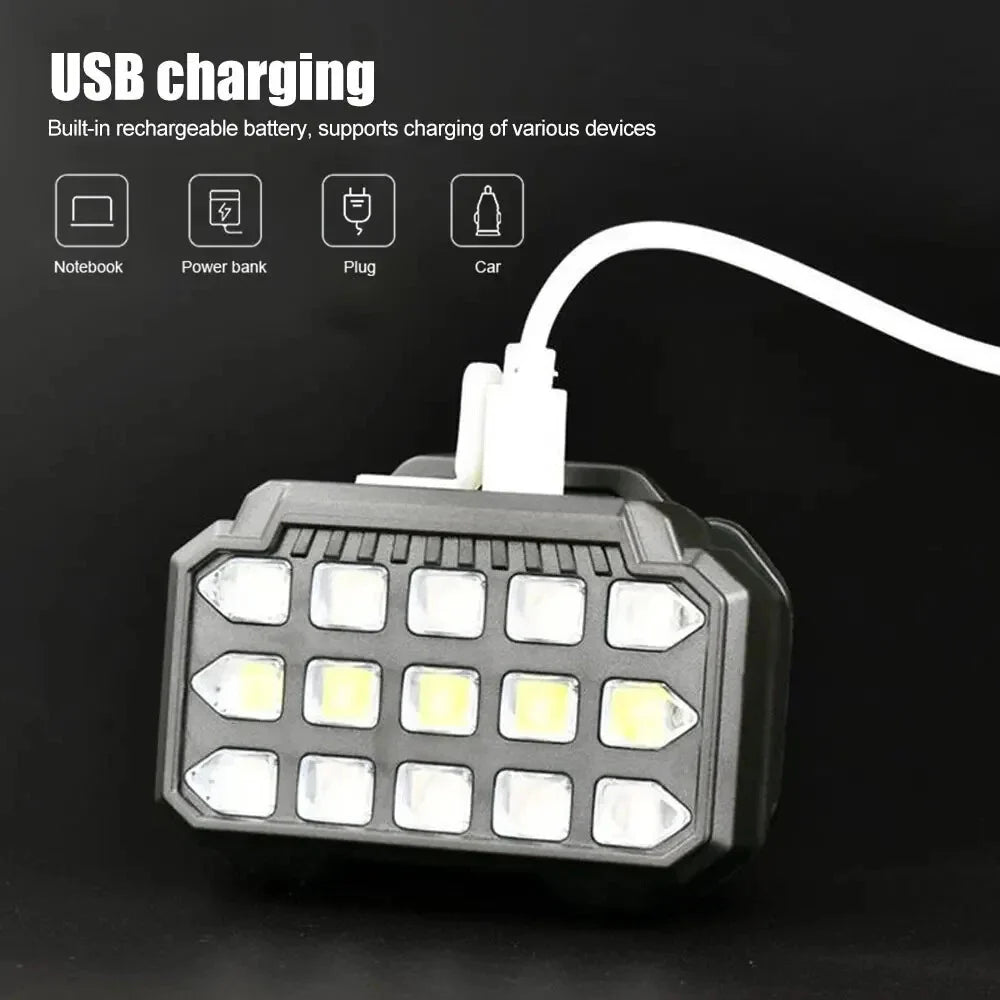 Lampe Frontale LED Rechargeable avec UV SQ-818-UV - مصباح الرأس القابل للشحن بإضاءة مزدوجة