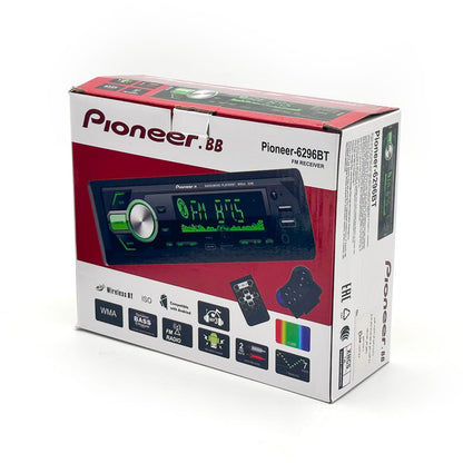 Pioneer-6296BT FM Receiver & MP3 Player pour Voitures - جهاز راديو سيارة بايونير الذكي مع بلوتوث وإضاءة