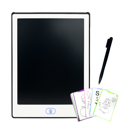 Tablette Magique Éducative LCD pour Enfants avec 20 Papiers de Dessins - اللوحة السحرية التعليمية للأطفال مع قوالب الرسم