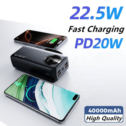 Power Bank Hoco J-005 Premium 40000mAh - باور بانك حجم كبير بسعة 40,000 مللي أمبير
