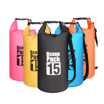 Sac Étanche Ocean Pack Dry Bag 15L Haute Résistance avec Double Bretelles - حقيبة مقاومة للماء بالكامل بسعة 15 لتر