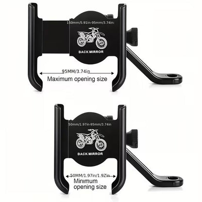 Support Téléphone Vélo et Moto En Aluminium Fixation Griffe d'Aigle Ultra-Stable Orientable à 360° - حامل الهاتف المعدني والمقاوم للصدمات للدراجات النارية والبرية