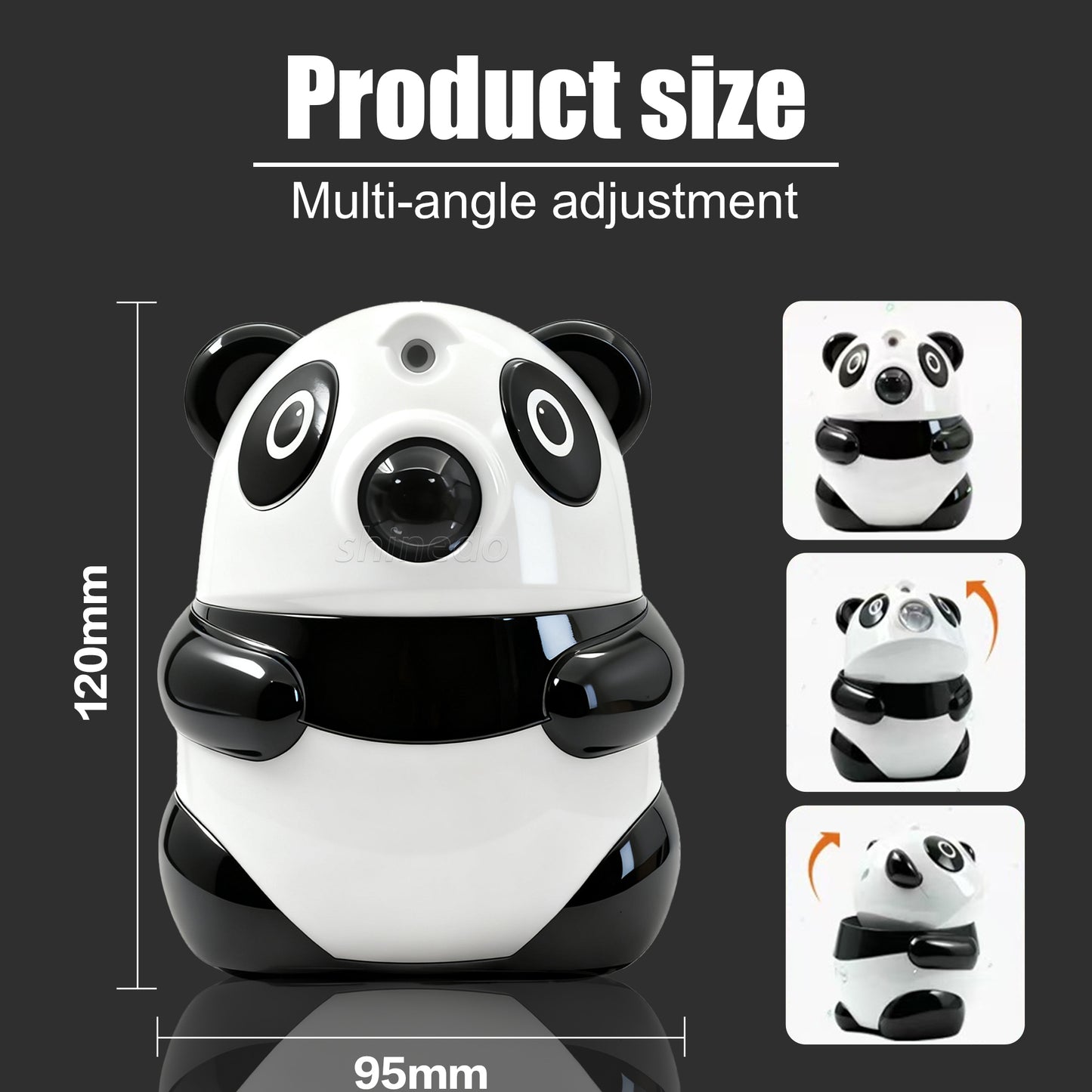 Projecteur de Galaxie et Veilleuse Panda Intelligente Bluetooth avec 15 Effets Lumineux - جهاز بروجكتر المجرات بشكل باندا مع مكبر صوت