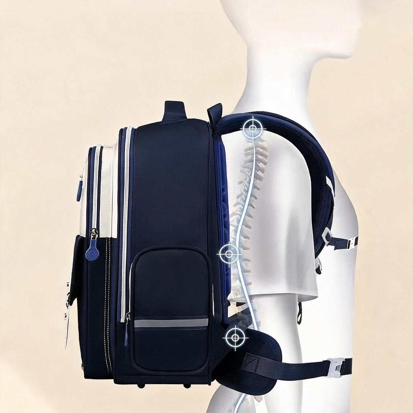 Sac-Dos-Scolaire-Style-Kawaii-Grand-Volume-Tissu-Imperm-able-Bleu-Nuit-SACKDS08BLN-حقيبة-مدرسية-بتصميم-كاوايي.png