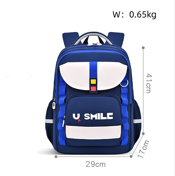 Sac à Dos Scolaire pour Enfnats U-Smile Bleu et Blanc SACKDS09BB - حقيبة مدرسية للأطفال