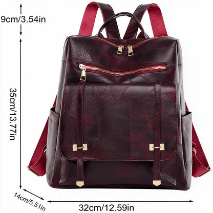 Sac-dos-r-tro-en-cuir-synth-tique-pour-femme-Grenat-حقيبة-ظهر-نسائية-من-الجلد.png