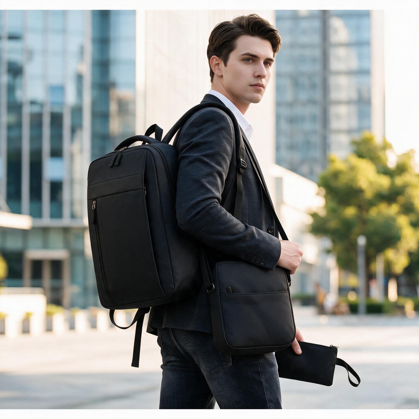 Ensemble-3-PCS-sac-a-dos-l-gant-et-Imperm-able-pour-Homme-Avec-Port-USB-Noir-Mat-02-طقم-حقائب-رجالية-أنيقة-3-في-1-مع-منفذ-شحن.png