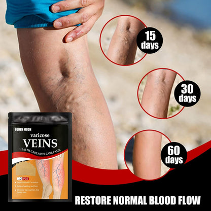Patchs Herbales Anti-Varices Soulagement Douleur, Amélioration Circulation 12Pcs - لاصقات الأعشاب الطبيعية لعلاج الدوالي والدورة الدموية