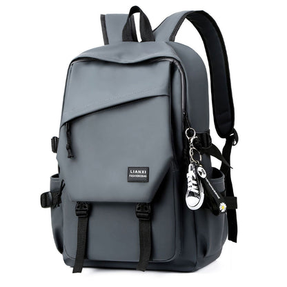 Sac à dos Tendance Pour Hommes en tissu Imperméable léger et respirant grande capacité SACHM08GR - حقيبة ظهر لحفظ الكمبيوتر المحمول والأعمال بتصميم عصري ومريح