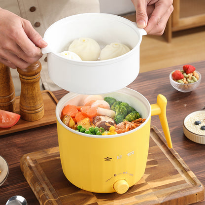 Marmite Électrique Multifonctionnelle 1.8L Avec Panier Vapeur Anti-Adhésive - وعاء الطبخ الكهربائي المتعدد الوظائف بحجم 18 سم وسعة 1.8 لتر