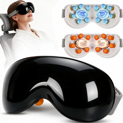 Masseur Oculaire Intelligent 12 Nœuds Compresses Chaudes et Froides Musique Intégrée - جهاز مساج العين الذكي مع خاصية التبريد والحرارة والموسيقى