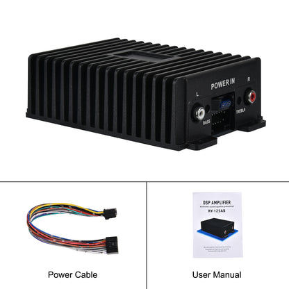 Amplificateur Audio Voiture DSP 80W×4 Égaliseur EQ Sortie 4 Canaux Son HI-FI - مكبر صوت للسيارة عالي الجودة
