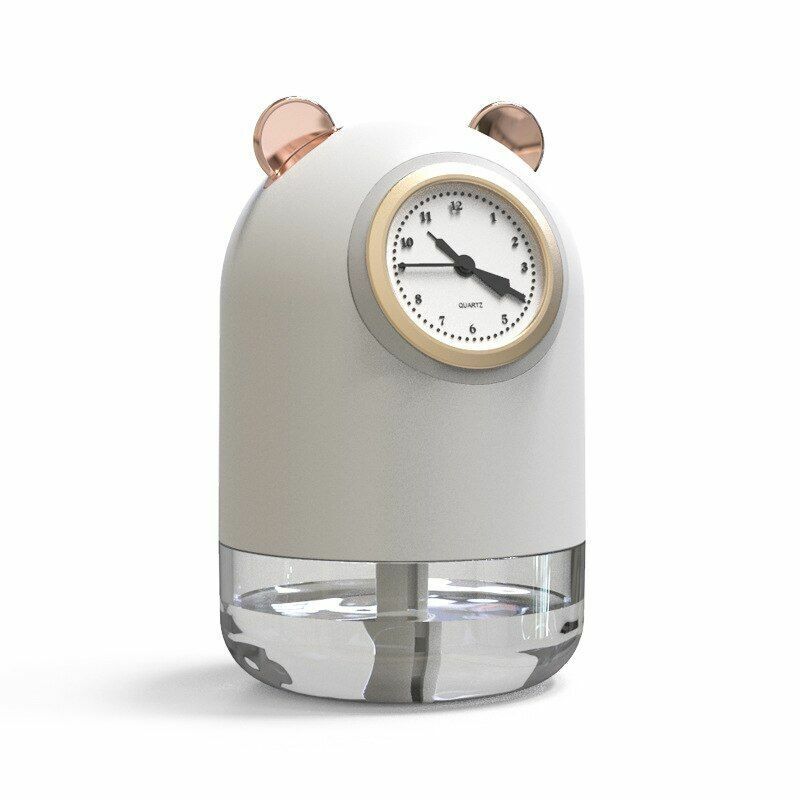 humidificateur avec horloge et Spray pour bureau 7 Couleur led 300 ML